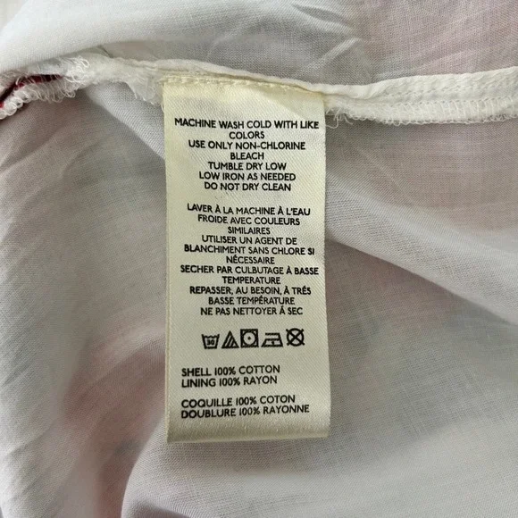 Maeve Anthropologie Mini Dress Floral Print Smocked Short Sleeve Size M - Picture 8 of 8